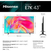 Телевизор Hisense 43E7KQ купить по лучшей цене