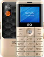 Мобильный телефон BQ-Mobile BQ-2006 Comfort золотистый/черный купить по лучшей цене