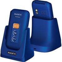 Мобильный телефон Maxvi E5 синий купить по лучшей цене