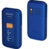 Мобильный телефон Maxvi E5 синий купить по лучшей цене