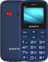 Мобильный телефон Maxvi B100 синий купить по лучшей цене