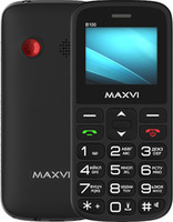 Мобильный телефон Maxvi B100 черный купить по лучшей цене