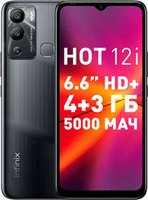 Смартфон Infinix Hot 12i 4GB/64GB черный купить по лучшей цене