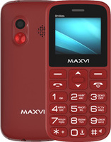 Мобильный телефон Maxvi B100ds (винный красный) купить по лучшей цене