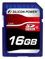 Карта памяти Silicon Power SDHC 16Gb Class 4 (SP016GBSDH004V10) купить по лучшей цене