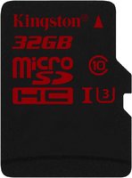 Карта памяти Kingston microSDHC 32Gb Class 10 UHS-I U3 (SDCA3/32GBSP) купить по лучшей цене