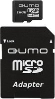 Карта памяти Qumo microSDHC 16Gb Class 6 + SD adapter купить по лучшей цене