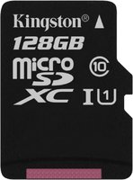 Карта памяти Kingston microSDXC 128Gb Class 10 UHS-I U1 (SDCX10/128GBSP) купить по лучшей цене
