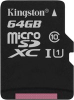 Карта памяти Kingston microSDXC 64Gb Class 10 UHS-I U1 (SDC10G2/64GBSP) купить по лучшей цене