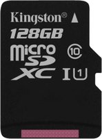 Карта памяти Kingston microSDXC 128Gb Class 10 UHS-I U1 (SDC10G2/128GBSP) купить по лучшей цене