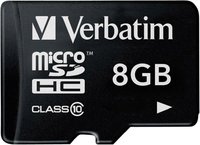 Карта памяти Verbatim microSDHC 8Gb Class 10 купить по лучшей цене