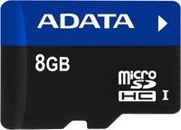 Карта памяти A-Data microSDHC 8Gb Class 10 UHS-I (AUSDH8GUI-R) купить по лучшей цене