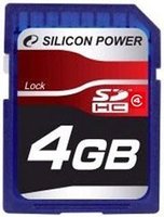 Карта памяти Silicon Power SDHC 4Gb Class 4 (SP004GBSDH004V10) купить по лучшей цене