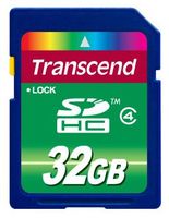 Карта памяти Transcend SDHC 32Gb Class 4 (TS32GSDHC4) купить по лучшей цене