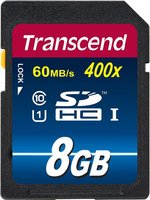 Карта памяти Transcend SDHC 8Gb Class 10 UHS-I U1 400x Premium (TS8GSDU1) купить по лучшей цене
