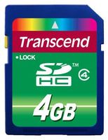 Карта памяти Transcend SDHC 4Gb Class 4 (TS4GSDHC4) купить по лучшей цене