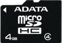 Карта памяти A-Data microSDHC 4Gb Class 4 купить по лучшей цене