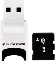 Карта памяти Silicon Power Memory Stick Micro M2 4Gb + USB adapter купить по лучшей цене