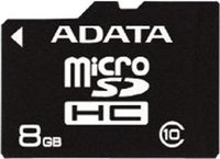 Карта памяти A-Data microSDHC 8Gb Class 10 (AUSDH8GCL10-R) купить по лучшей цене