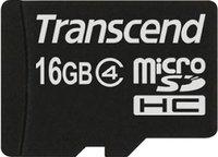 Карта памяти Transcend microSDHC 16Gb Class 4 (TS16GUSDC4) купить по лучшей цене