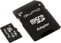 Карта памяти Qumo microSDHC 128Gb Class 10 UHS-I U1 + SD adapter (QM128GMICSDXC10U1) купить по лучшей цене