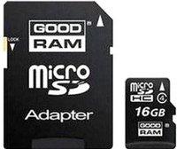 Карта памяти Goodram microSDHC class 4 16GB + DS adapter (USDR316GBNR) купить по лучшей цене