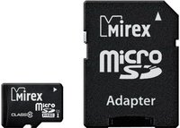 Карта памяти Mirex microSDHC 16Gb Class 10 UHS-I U1 + SD adapter (13613-ADSUHS16) купить по лучшей цене