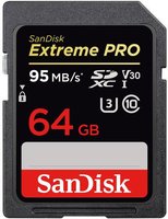 Карта памяти Sandisk SDXC 64Gb Class 10 UHS-I U3 Extreme Pro V30 (SDSDXXG-64G-GN4IN) купить по лучшей цене
