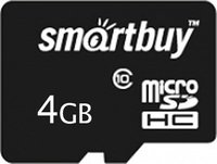 Карта памяти SmartBuy microSDHC 4Gb Class 10 + SD adapter купить по лучшей цене
