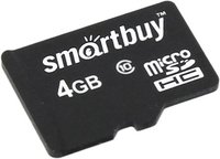 Карта памяти SmartBuy microSDHC 4Gb Class 10 + SD adapter купить по лучшей цене