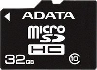 Карта памяти A-Data microSDHC 32Gb Class 10 (AUSDH32GCL10-R) купить по лучшей цене