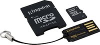 Карта памяти Kingston microSDHC 32Gb Class 10 UHS-I + SD, USB adapters (MBLY10G2/32GB) купить по лучшей цене