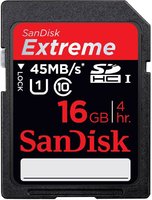 Карта памяти Sandisk SDHC 16Gb Class 10 UHS-I U1 Extreme (SDSDX-016G-X46) купить по лучшей цене