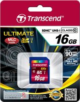 Карта памяти Transcend SDHC 16Gb Class 10 UHS-I 600x Ultimate (TS16GSDHC10U1) купить по лучшей цене