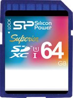 Карта памяти Silicon Power SDXC 64Gb Class 10 UHS-I U1 Superior (SP064GBSDXCU1V10) купить по лучшей цене