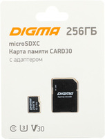 Карта памяти Digma MicroSDXC Class 10 Card30 DGFCA256A03 купить по лучшей цене