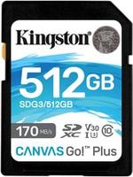 Карта памяти Kingston Canvas Go! Plus SDXC 512GB купить по лучшей цене