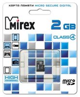 Карта памяти Mirex microSD 2Gb Class 4 (13612-MCROSD02) купить по лучшей цене