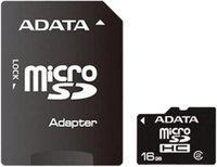 Карта памяти A-Data microSDHC 16Gb Class 2 + SD adapter купить по лучшей цене