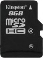 Карта памяти Kingston microSDHC 8Gb Class 4 (SDC4/8GBSP) купить по лучшей цене