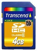 Карта памяти Transcend SDHC 4Gb Class 6 150x купить по лучшей цене