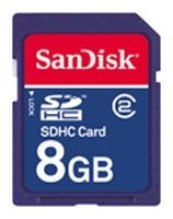 Карта памяти Sandisk SDHC 8Gb Class 2 купить по лучшей цене