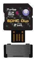 Карта памяти A-Data SDHC 8Gb Duo Class 6 + USB adapter купить по лучшей цене