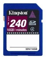 Карта памяти Kingston SDHC Video 16Gb Class 4 купить по лучшей цене
