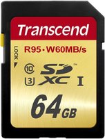 Карта памяти Transcend SDXC 64Gb Class 10 UHS-I U3 (TS64GSDU3) купить по лучшей цене