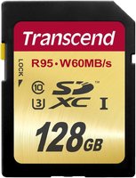 Карта памяти Transcend SDXC 128Gb Class 10 UHS-I U3 (TS128GSDU3) купить по лучшей цене