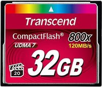 Карта памяти Transcend CF 32Gb 800x (TS32GCF800) купить по лучшей цене