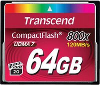 Карта памяти Transcend CF 64Gb 800x (TS64GCF800) купить по лучшей цене