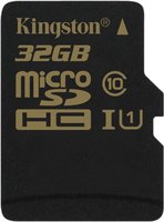 Карта памяти Kingston microSDHC 32Gb Class 10 UHS-I U1 + SD adapter (SDCA10/32GB) купить по лучшей цене