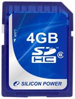Карта памяти Silicon Power SDHC 4Gb Class 6 (SP004GBSDH006V10) купить по лучшей цене